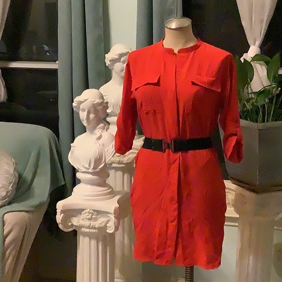 Calvin Klein Dresses Calvin Klein Shirt Dress With Belt Sizexsp